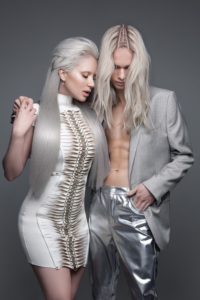 ‘ANTI-ORDINARY’ Campaign for Fudge Professional, photography by Luke Nugent, Spine Dress by Monika Bereza