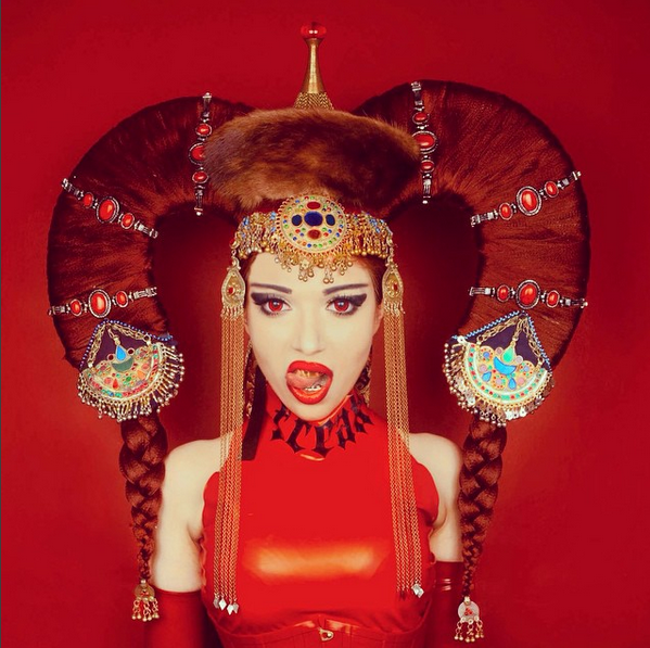 Mongolian Headdress - Karina Akopyan, Photographer: Shelly d'Inferno